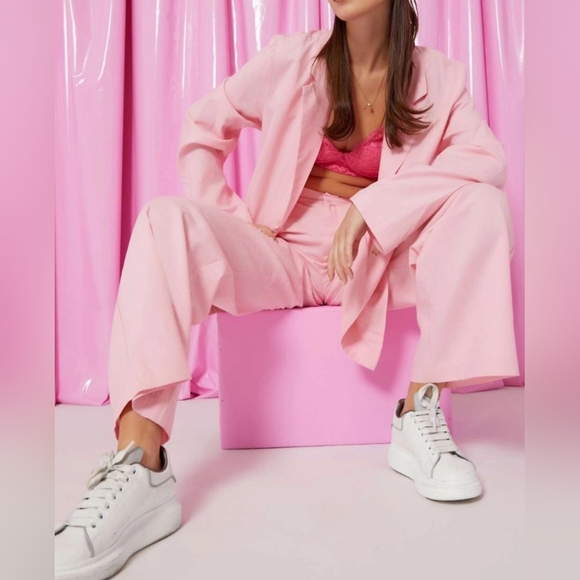 #502 🛑68 SML HIGH END FABULOUS Linen Blazer & Pants 2pc Set